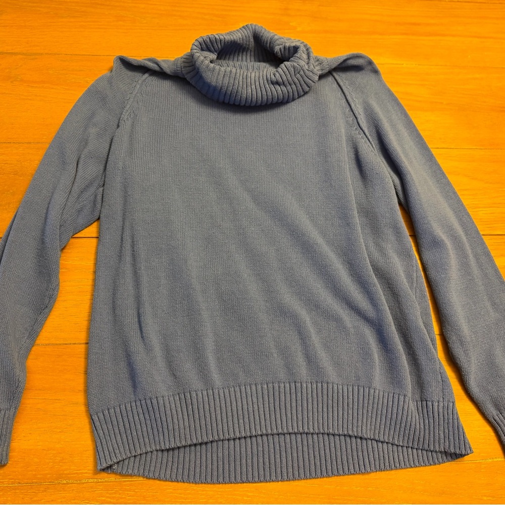 Karen Scott Women's Slate Blue Turtleneck Sweater